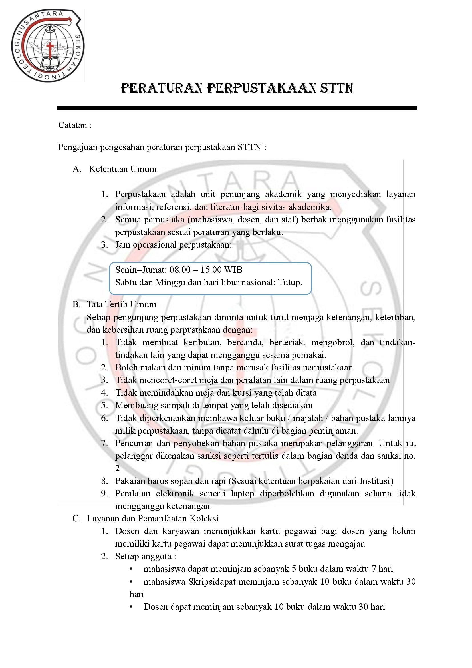 PEDOMAN PERPUSTAKAAN STTN_00001